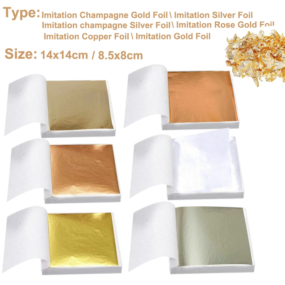 100개 모조 금은 동박지, DIY 레진 아트, 캔들  - Gold Foil Flakes 리뷰 및 가격