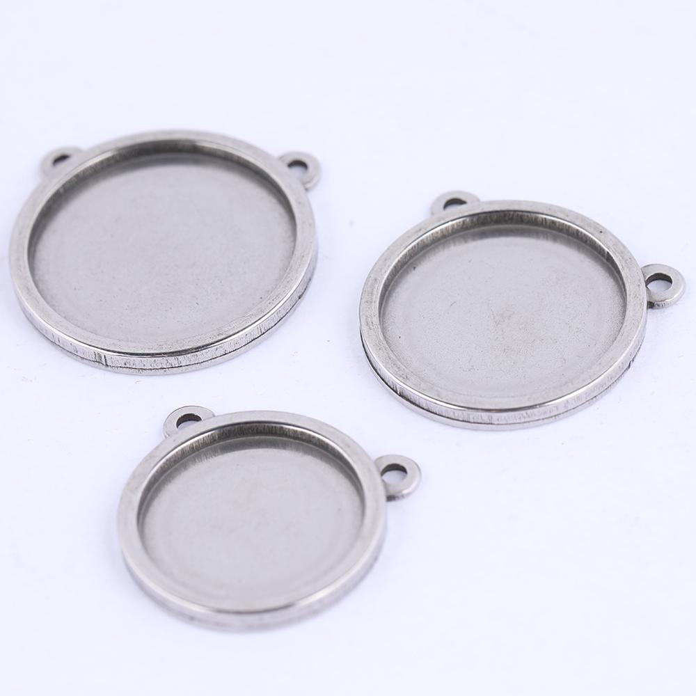 빈 카보 숑 베이스 16mm 18mm 20mm, 스테인 - Bezels Set Pendant 리뷰 및 가격