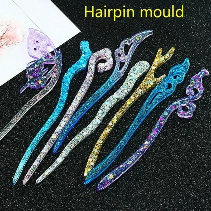 새로운 투명 머리핀 실리콘 특수 금형 수지 DIY 헤어 - Resin Craft Supplies 리뷰 및 가격