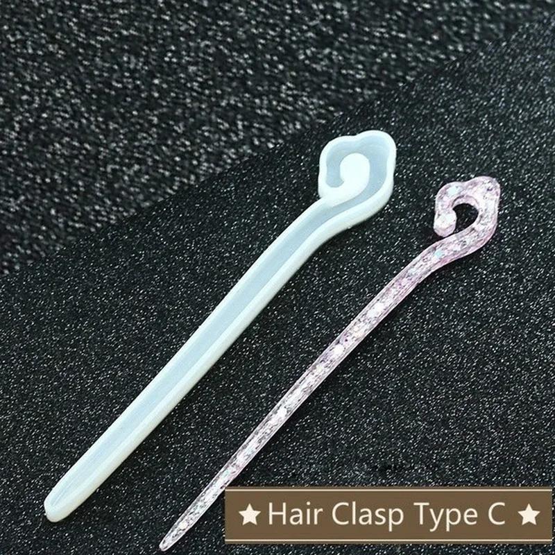 새로운 투명 머리핀 실리콘 특수 금형 수지 DIY 헤어 - Resin Craft Supplies 리뷰 및 가격