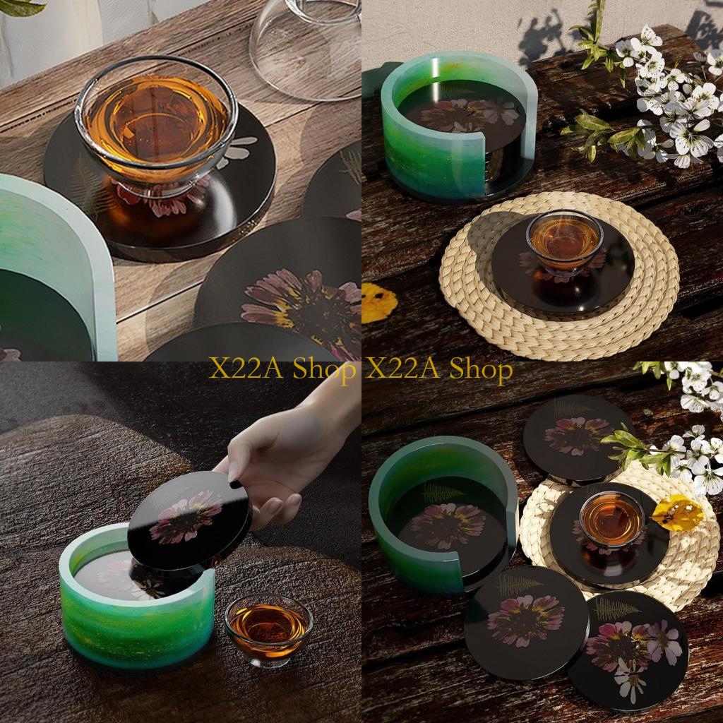 에폭시 수지 코스터를 위한 독특한 둥근 정동석 코스터  - Geode Mold Silicone 리뷰 및 가격