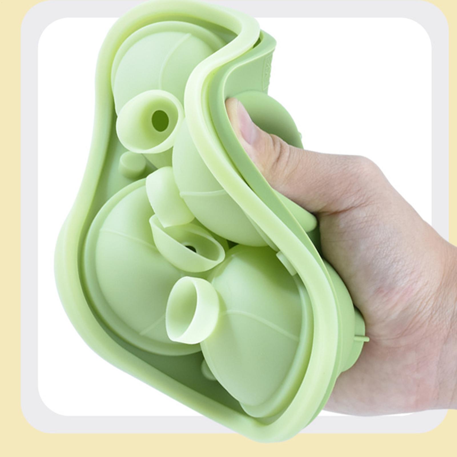 구형 얼음틀 실리콘 아이스 블록 트레이 볼 모양 쌓을  - Silicone Mold Tray 리뷰 및 가격