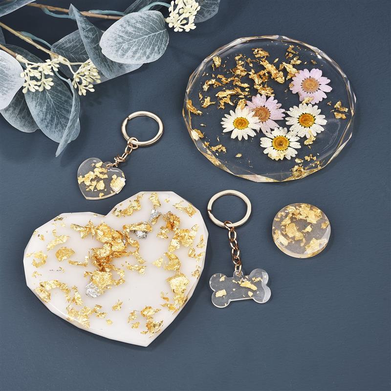 반짝이는 호일 종이 금박 DIY 네일 아트 장식 1/2 - Gold Foil Flakes 리뷰 및 가격