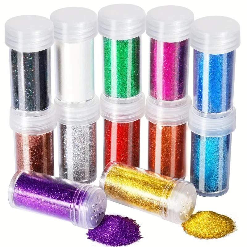 12팩 초미세 글리터 공예 파우더 쉐이크 자(병) 다양 - Resin Glitter Pack 리뷰 및 가격