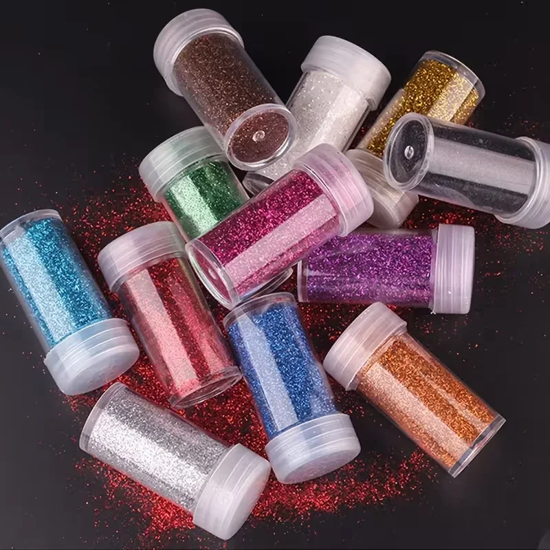 12팩 초미세 글리터 공예 파우더 쉐이크 자(병) 다양 - Resin Glitter Pack 리뷰 및 가격