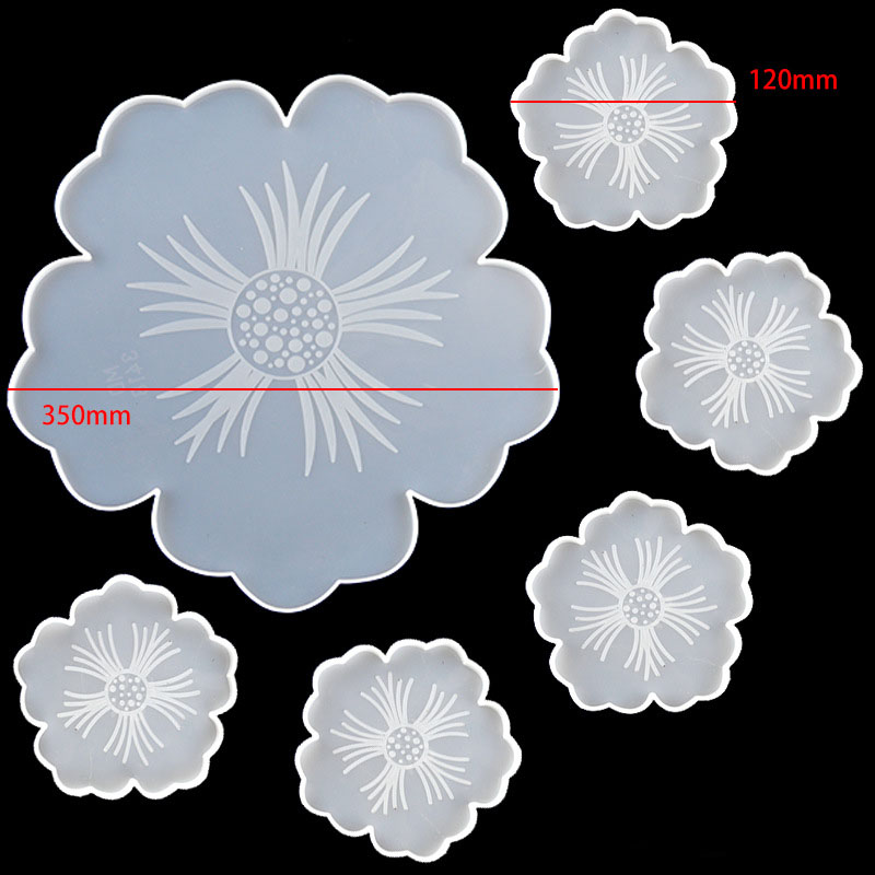 대형 꽃 모양 접시 패드 실리콘 코스터 레진 몰드 키트 - Epoxy Uv Resin Kit 리뷰 및 가격