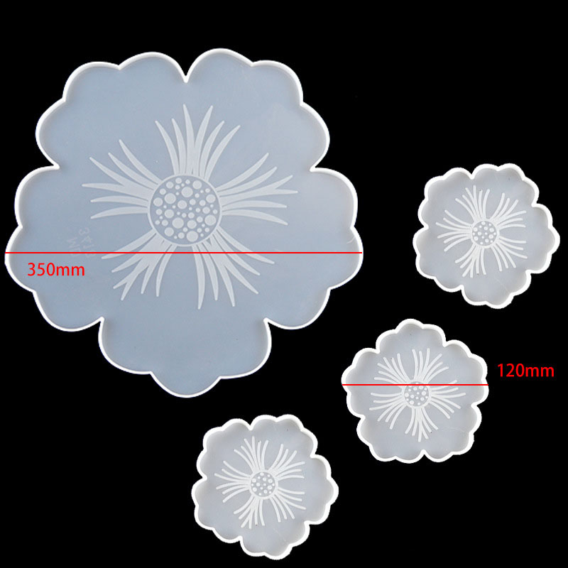 대형 꽃 모양 접시 패드 실리콘 코스터 레진 몰드 키트 - Epoxy Uv Resin Kit 리뷰 및 가격