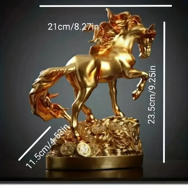 1개 - 말 동상 장식 예술, 부 예언 동상, 가정 거 - Resin Craft Ideas 리뷰 및 가격