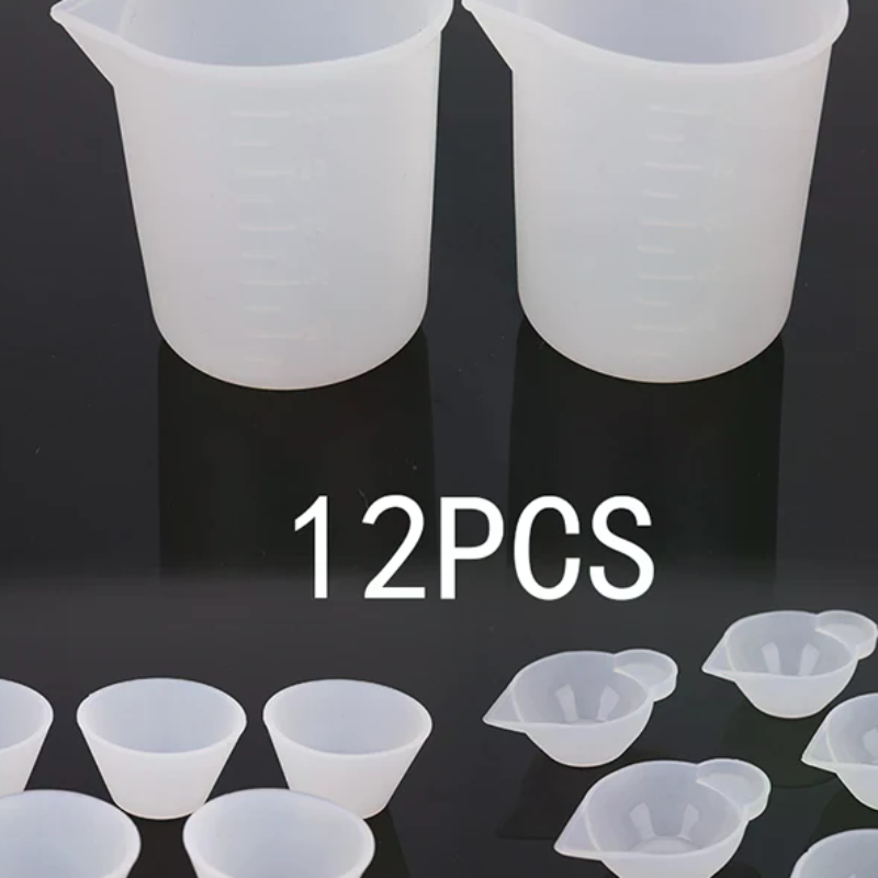 12개 실리콘 혼합 측정 컵 UV 레진 몰드 DIY 주 - Mixing Cup Silicone 리뷰 및 가격