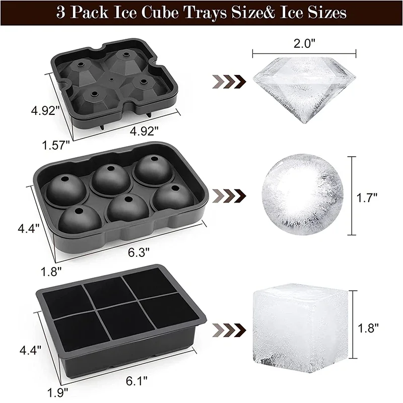 대형 아이스 큐브 트레이 뚜껑이있는 냉동고 용 실리콘  - Silicone Mold Tray 리뷰 및 가격