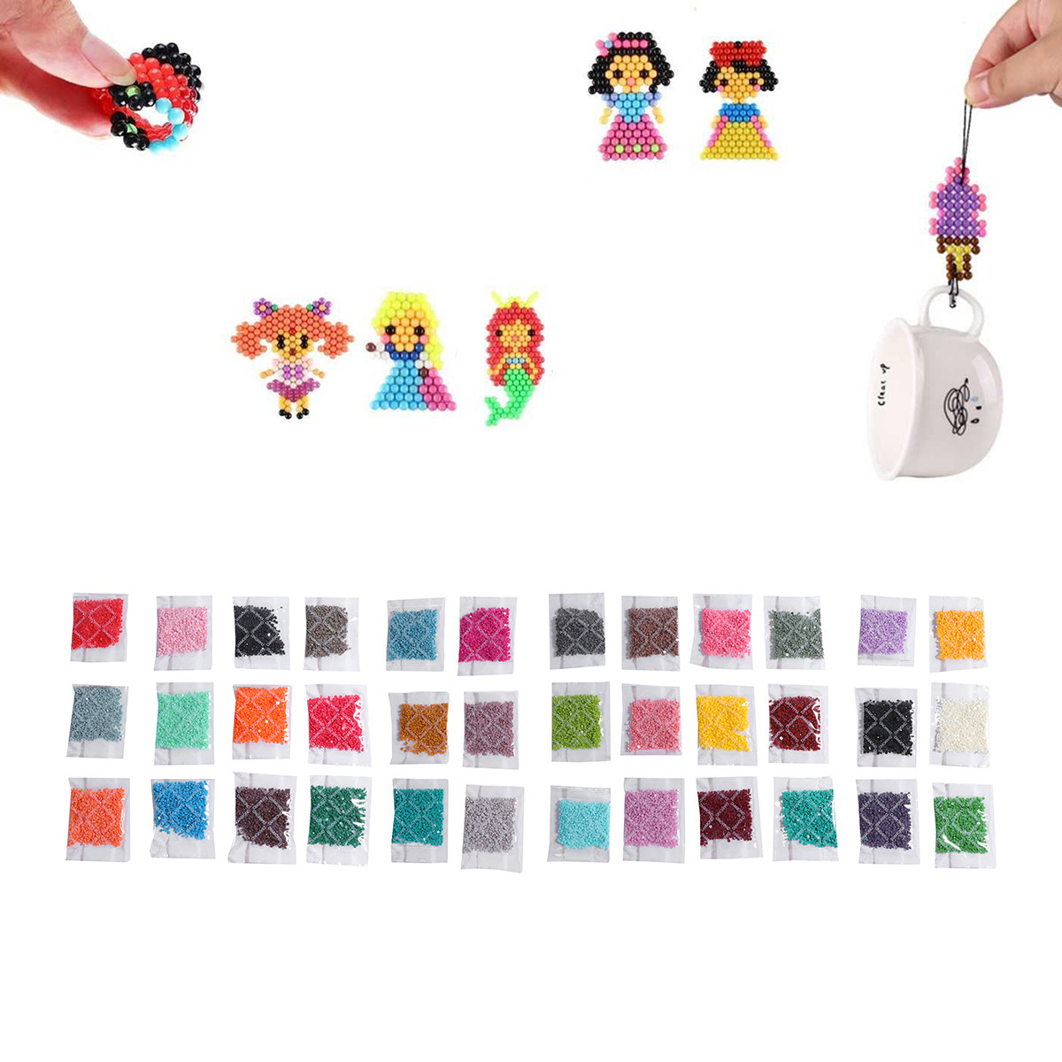 36개 라운드 다이아몬드 세트 레진 라인스톤 DIY 자 - Resin Craft Kit 리뷰 및 가격