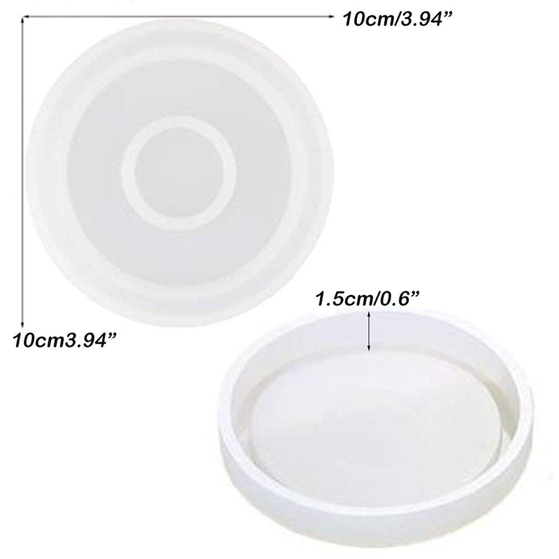 3 팩 큰 DIY 라운드 코스터 실리콘 몰드, 직경 3 - Coaster Mold Round 리뷰 및 가격