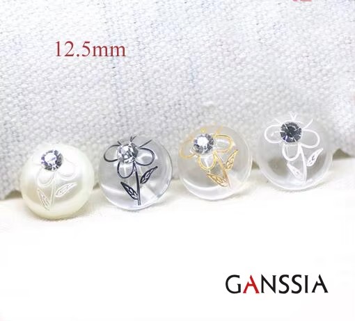 20개/세트 사이즈:12.5mm 우아한 꽃무늬 셔츠 단 - Dried Flower Bulk 리뷰 및 가격