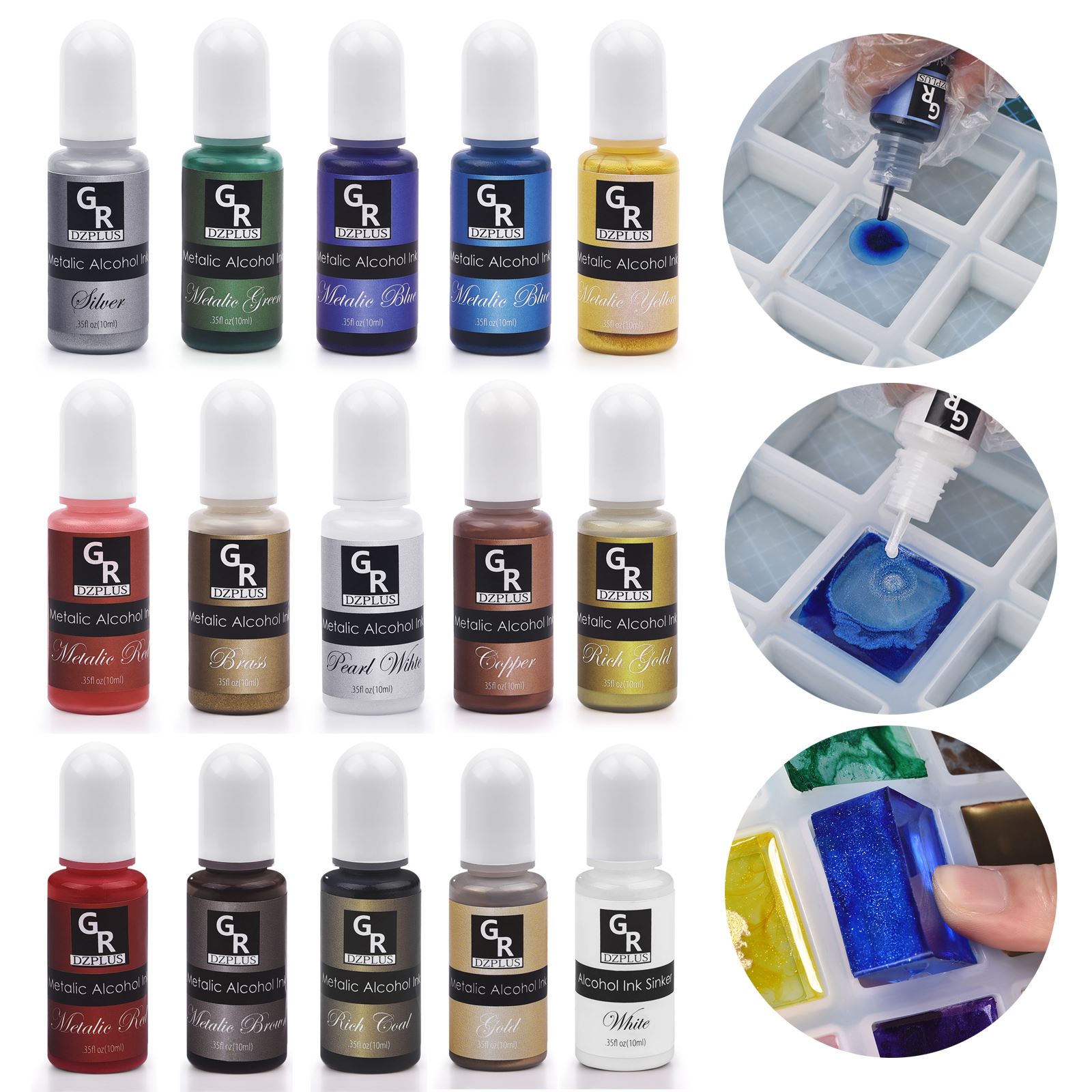 1 세트 수지 안료 키트 아트 잉크 알코올 액체 착색제 - Resin Dye Alcohol 리뷰 및 가격