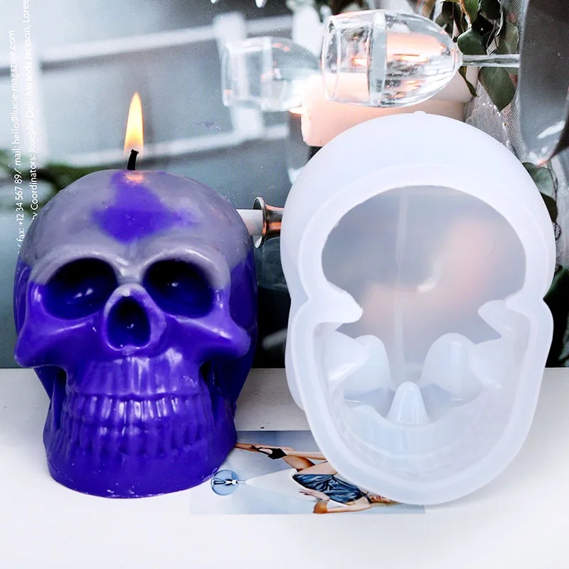 3D 해골 실리콘 캔들 몰드, DIY 고스트 헤드 공예 - Resin Craft Ideas 리뷰 및 가격